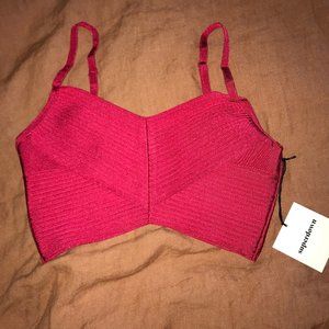 Red Cropped Tank